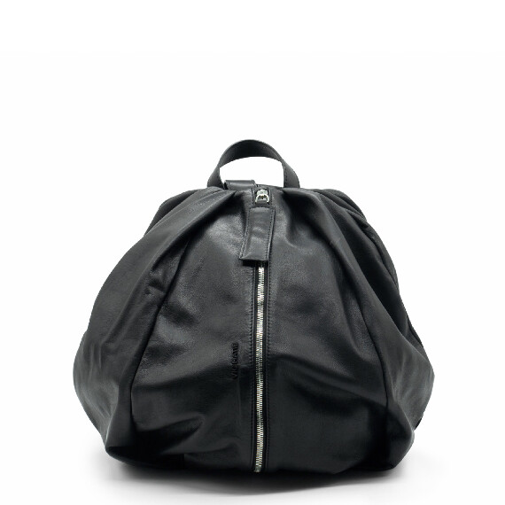 Demetra<br />Black Pleated Backpack